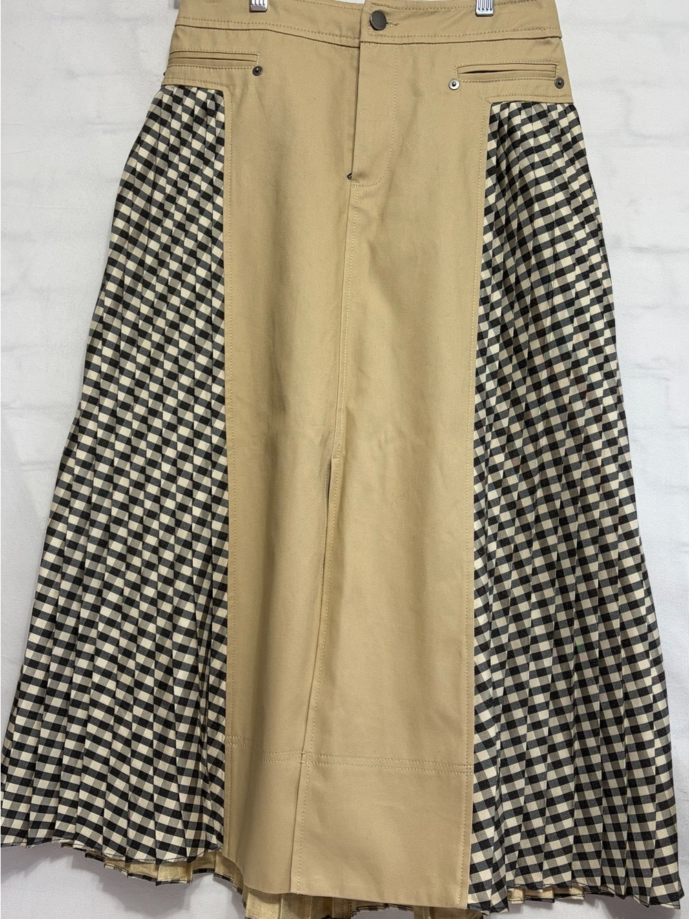 Tanya Taylor Decland Skirt Size 2, Checkered Design.